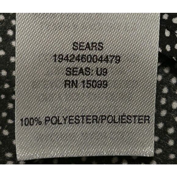 Simply Styled Women's Medium Petite Black & White Ruffle Front Camisole - Picture 4 of 4